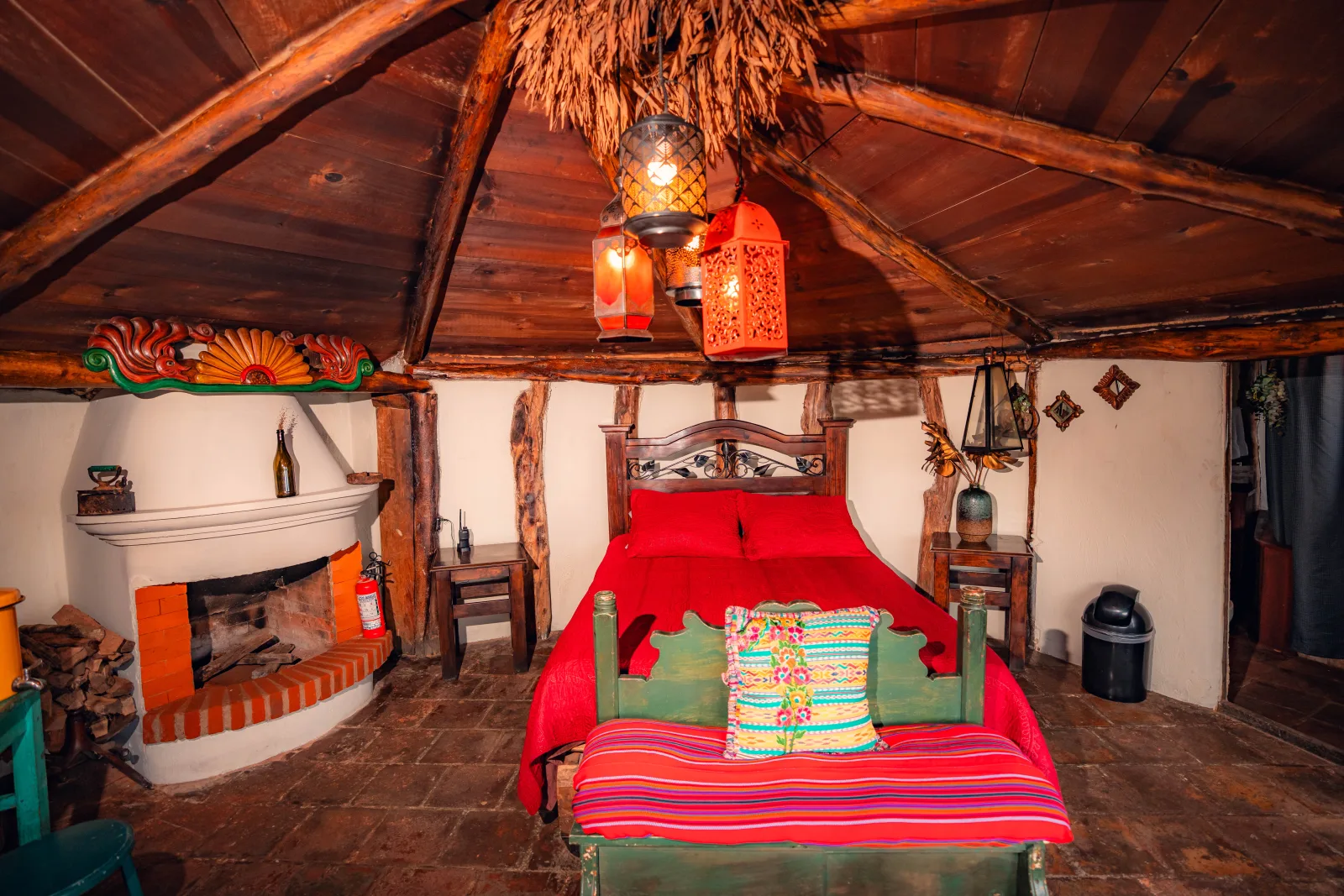 Warm casita interior